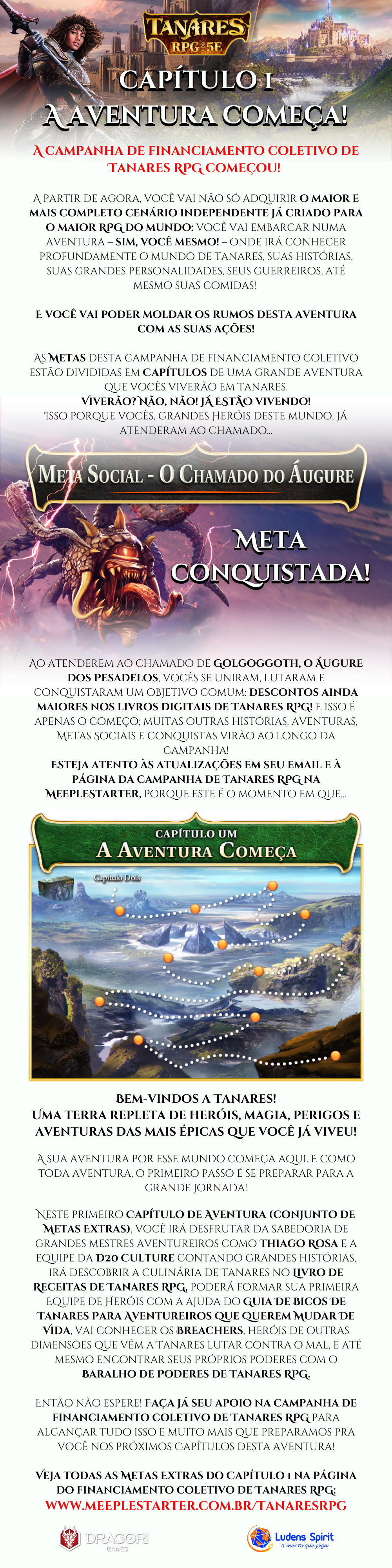 Tanares RPG - O financiamento coletivo COMEÇOU!