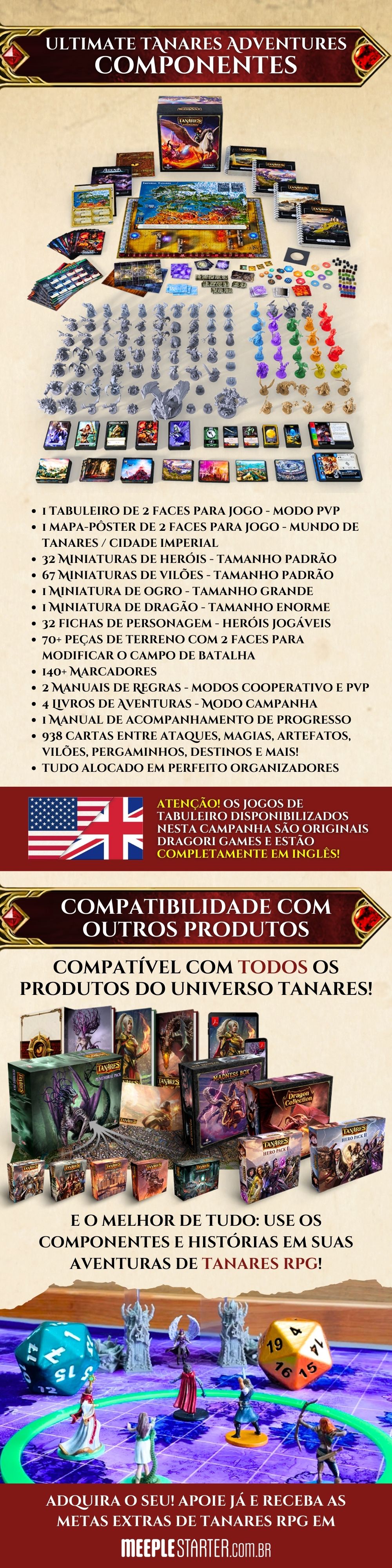 FAQ - Ultimate Tanares Adventures: Componentes e compatibilidade