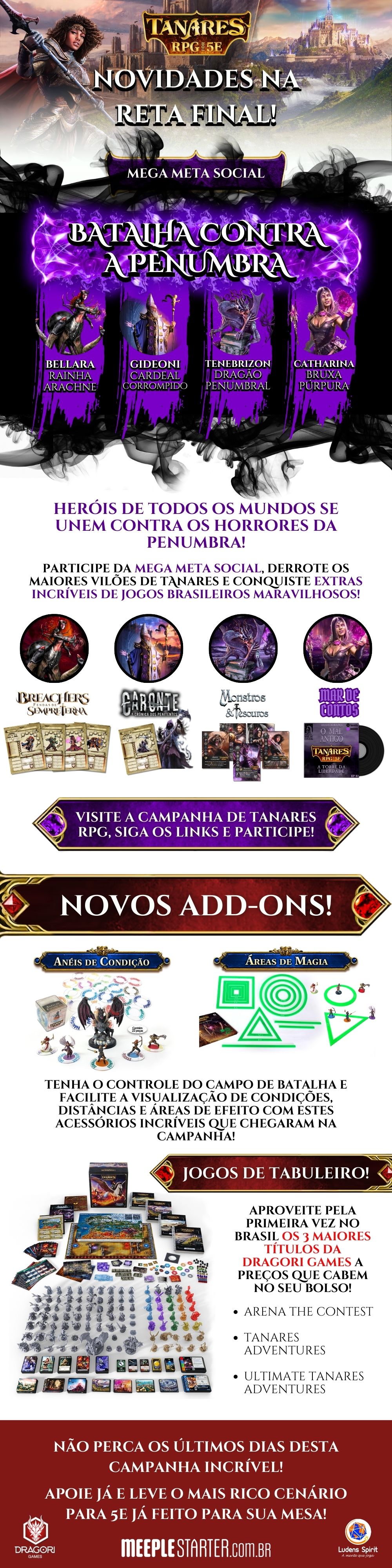 Tanares RPG - MEGA META SOCIAL e novidades na reta final da campanha!