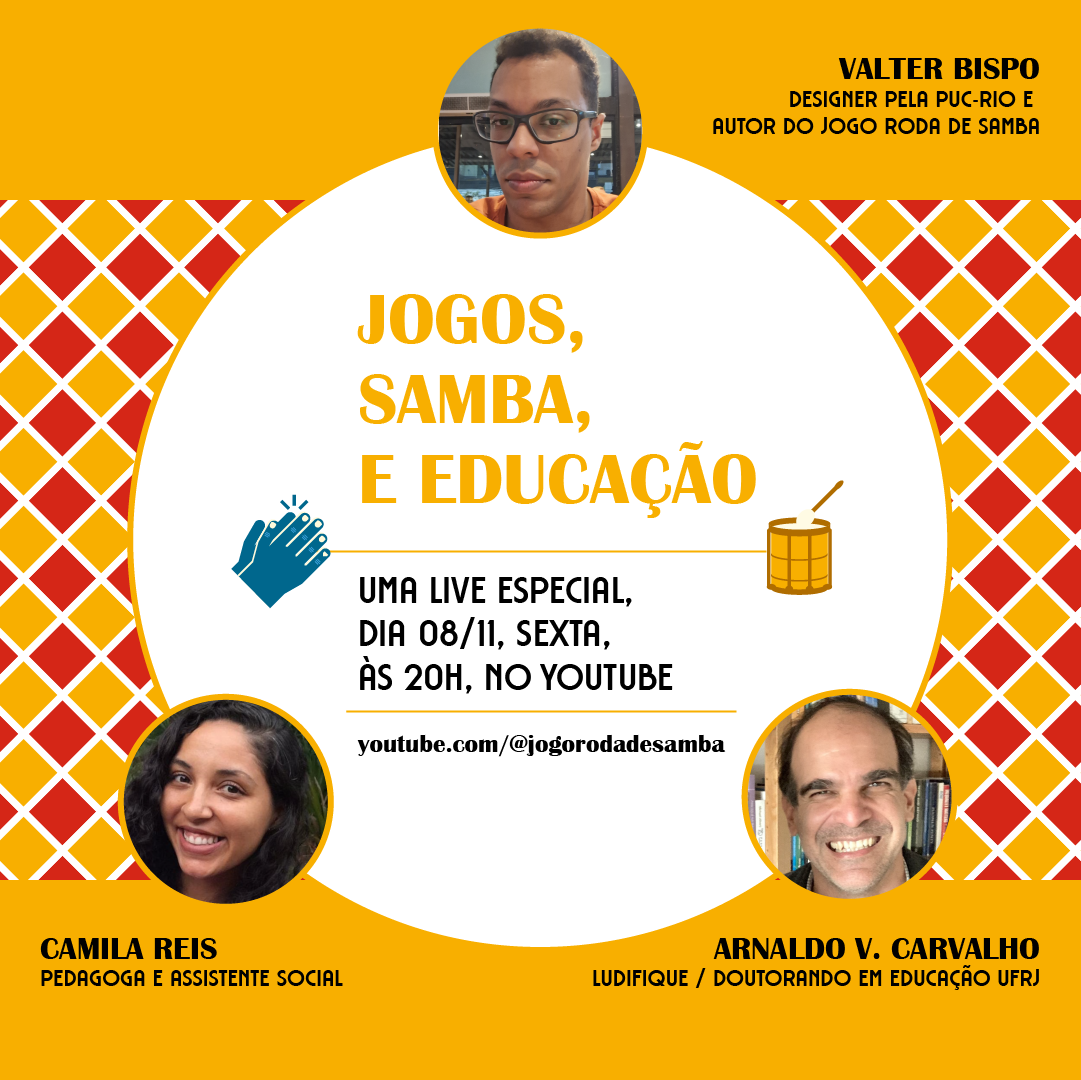 Jajá, 20H! Live: Jogo Roda de Samba - Educação e Cultura! 📚