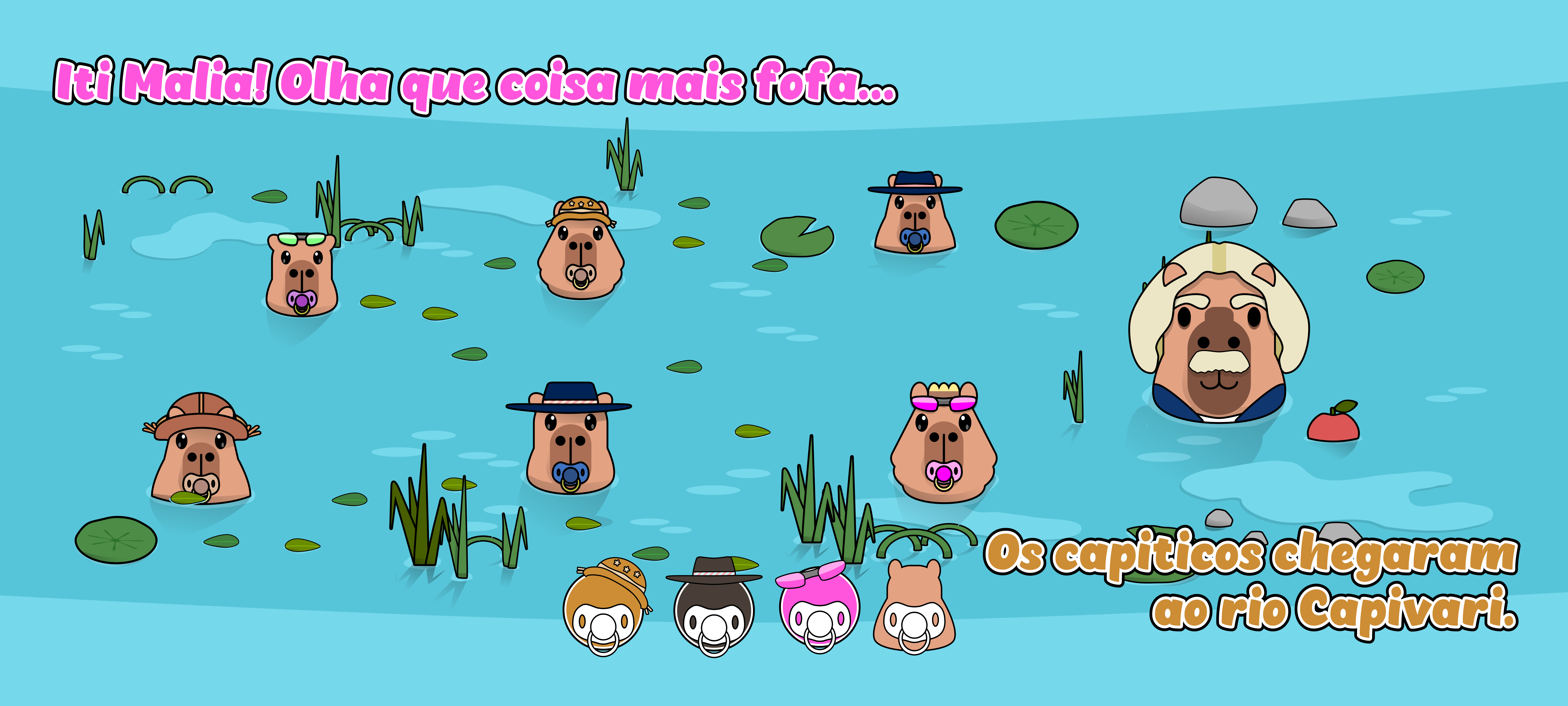 Capivárias: os filhotinhos chegaram!