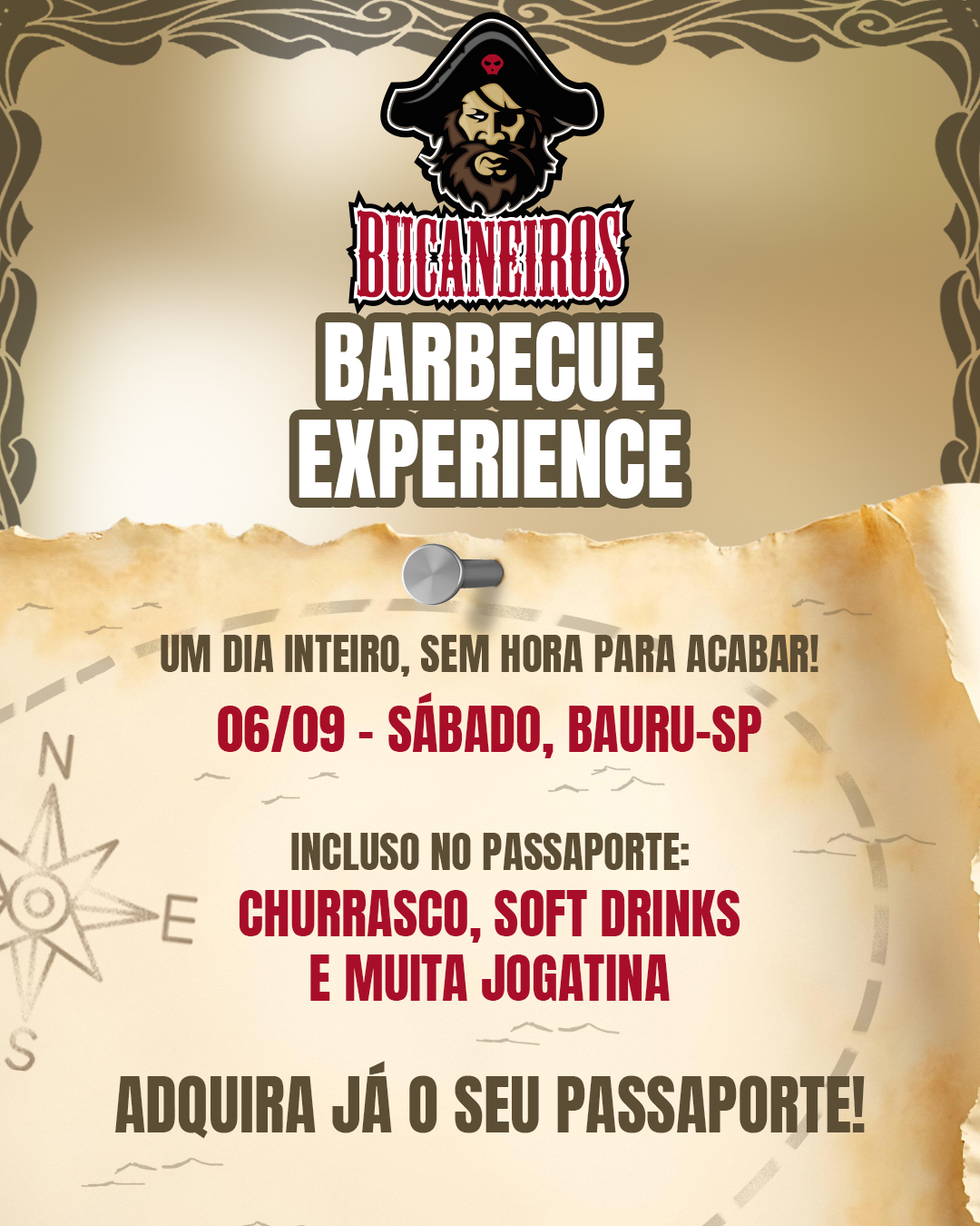 Churrasco na Bucaneiros!!
