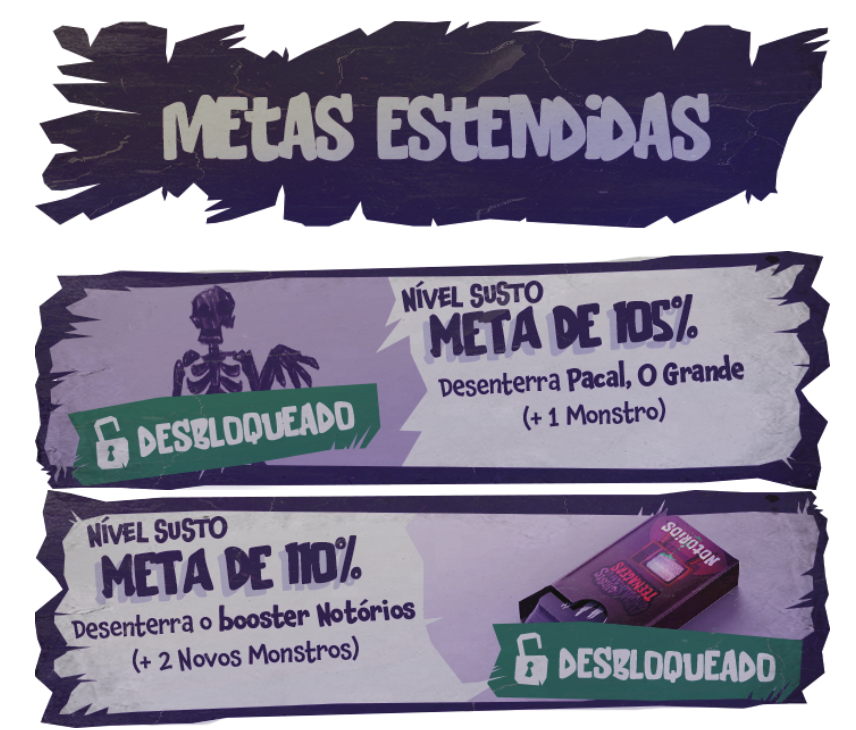 Primeiras metas estendidas desbloqueadas!