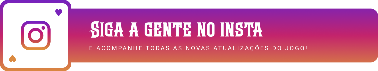 Siga a gente no Instagram!