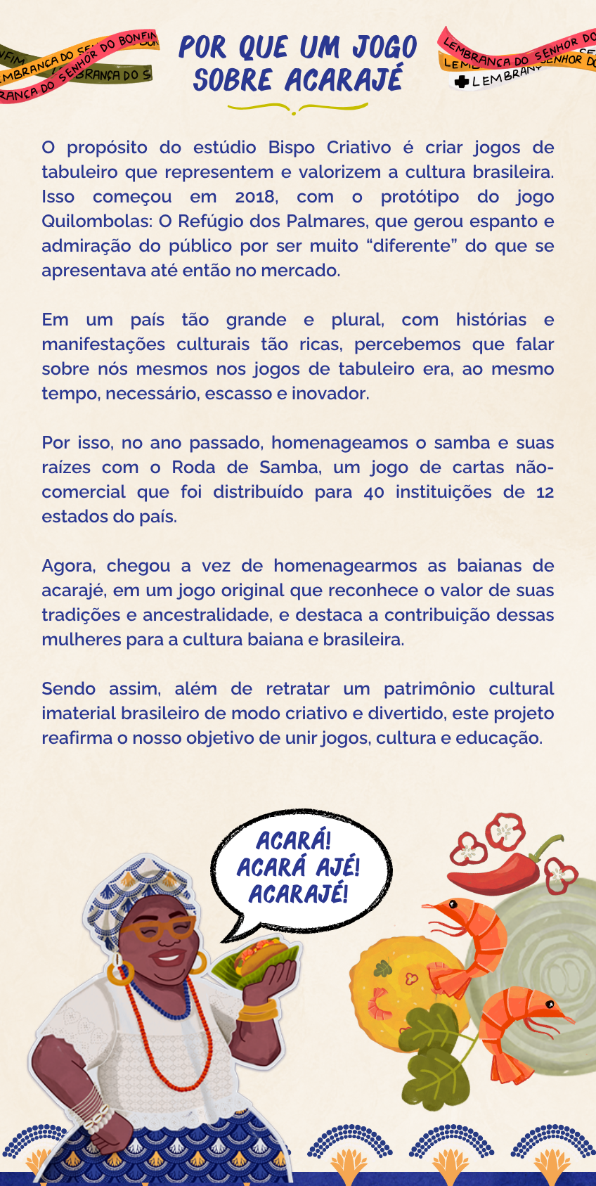 por que um jogo sobre acarajé