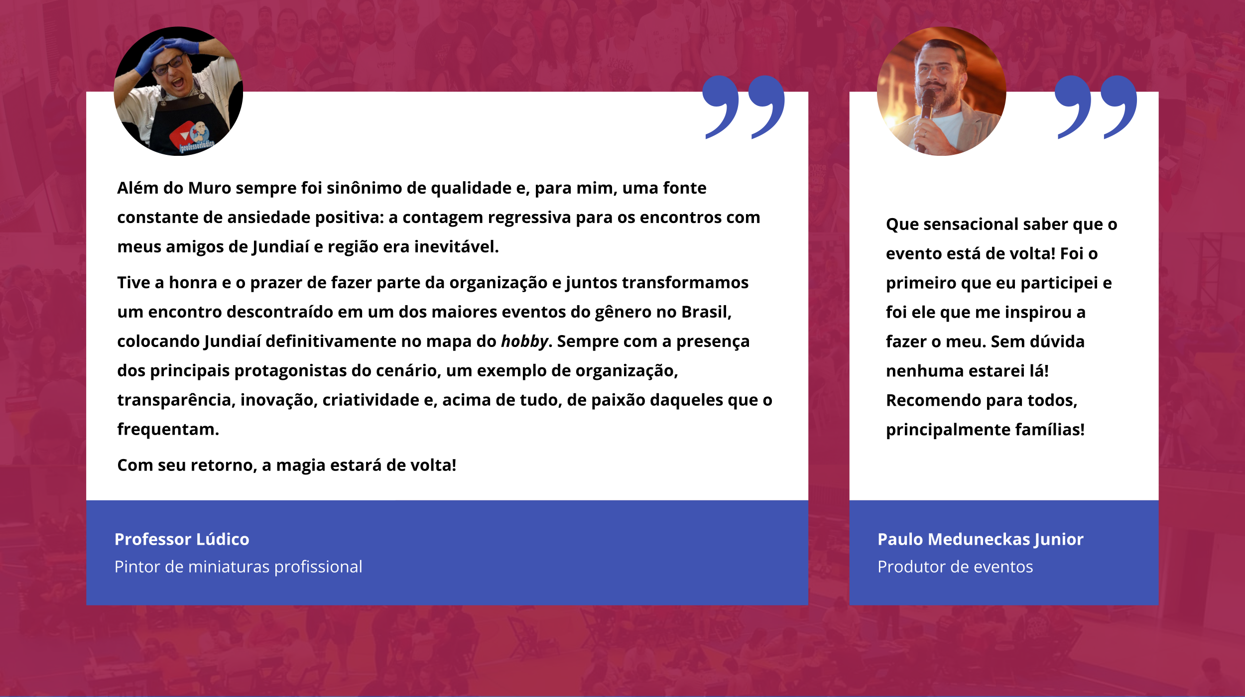 Além do Muro 2025 - Terceiro Lote