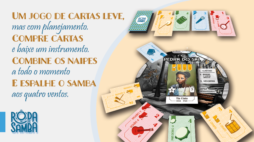 Roda de Samba: um jogo de cartas, samba e cultura