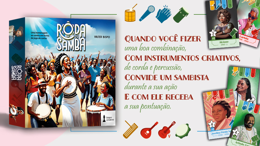 Roda de Samba: um jogo de cartas, samba e cultura
