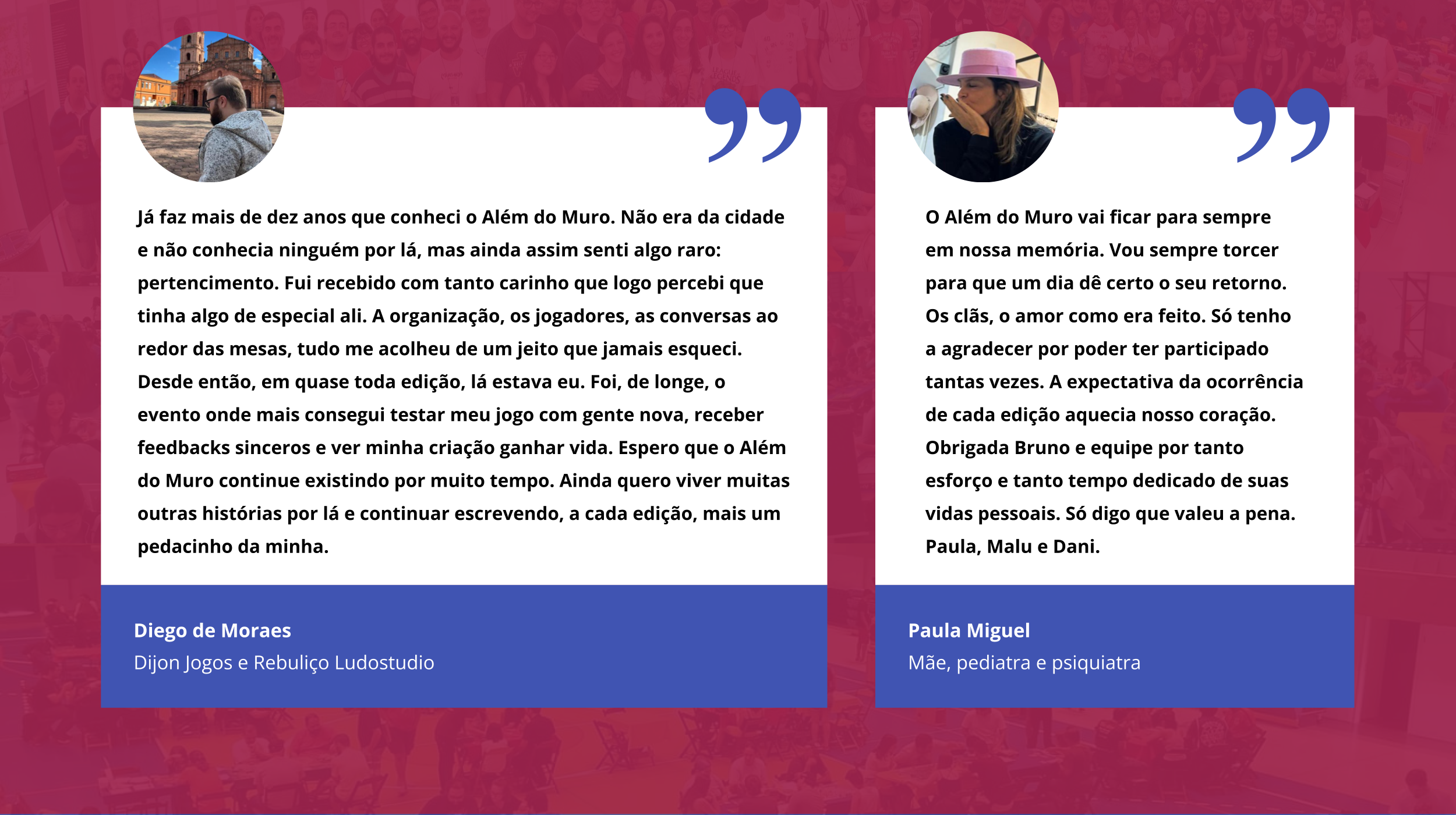Além do Muro 2025 - Terceiro Lote